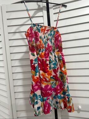 Women’s Floral Smocked Sundress - Multicolor